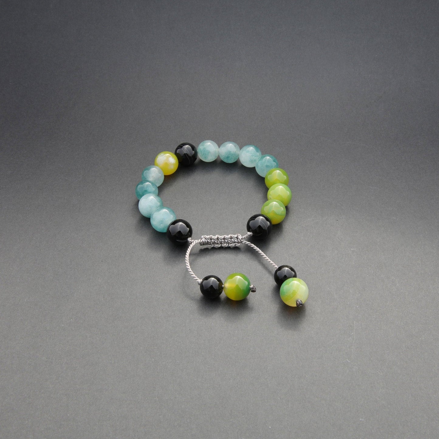 Handcrafted Gemstone Bead Bracelet - Unisex Jewellery for Men and Women, Design name: Moonlight