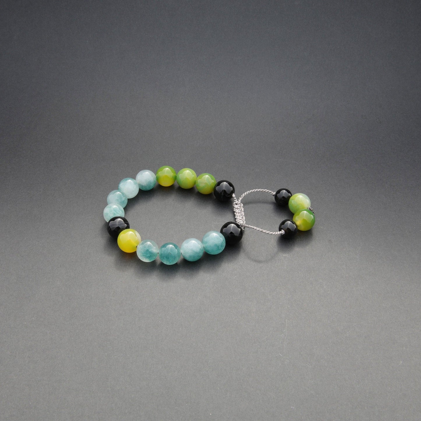 Handcrafted Gemstone Bead Bracelet - Unisex Jewellery for Men and Women, Design name: Moonlight