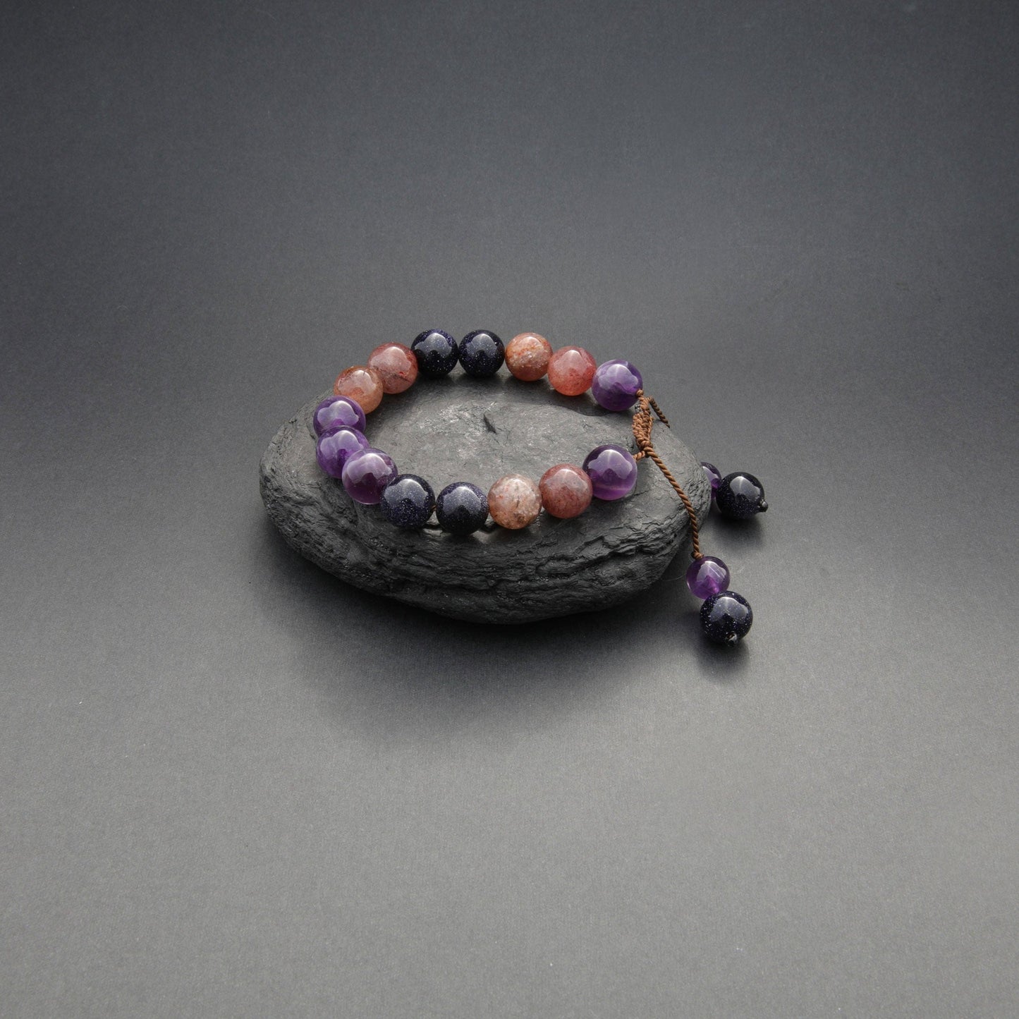 Handcrafted Gemstone Bead Bracelet - Unisex Jewellery for Men and Women, Design name: Cinnamon