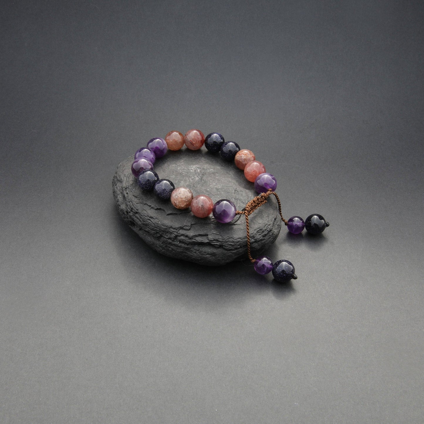 Handcrafted Gemstone Bead Bracelet - Unisex Jewellery for Men and Women, Design name: Cinnamon