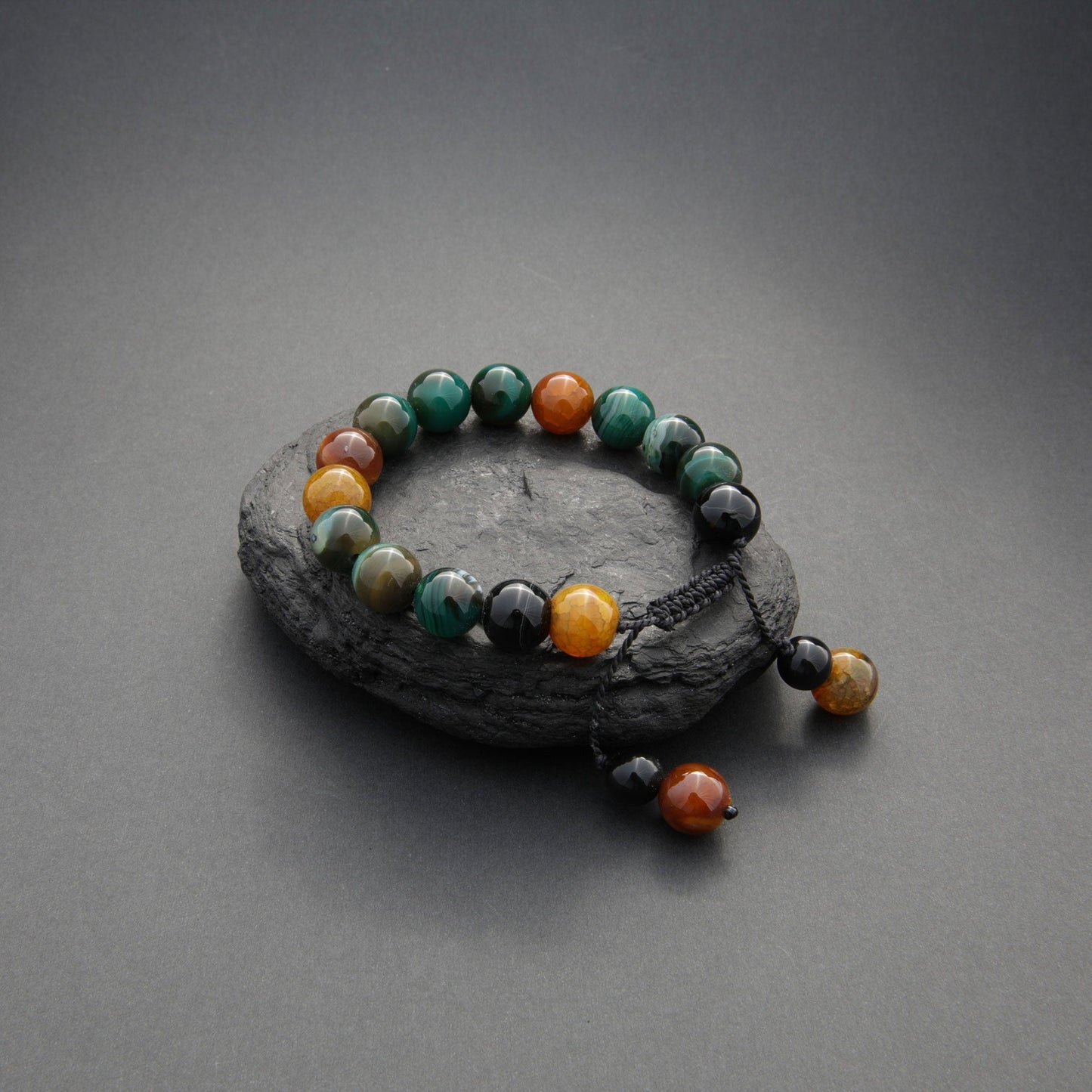 Handcrafted Gemstone Bead Bracelet - Unisex Jewellery for Men and Women, Design name: It's ok