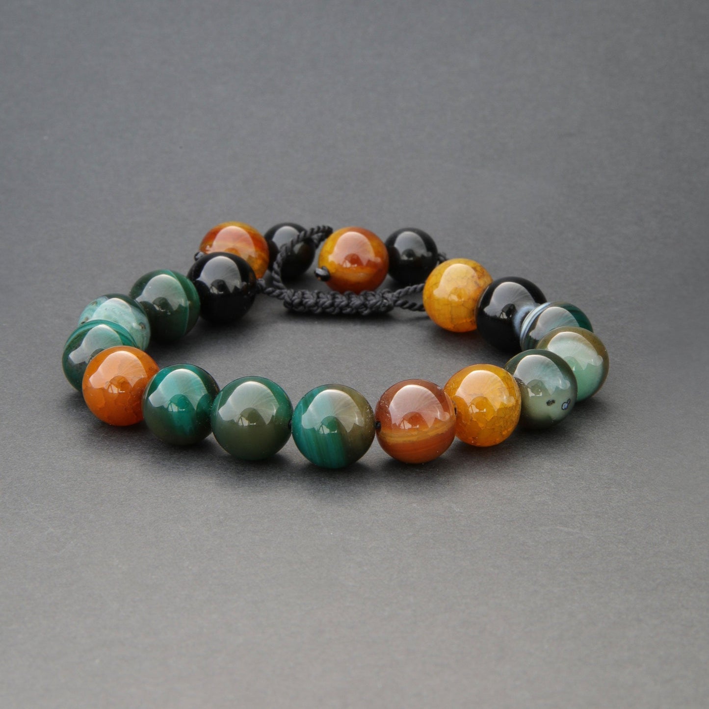 Handcrafted Gemstone Bead Bracelet - Unisex Jewellery for Men and Women, Design name: It's ok