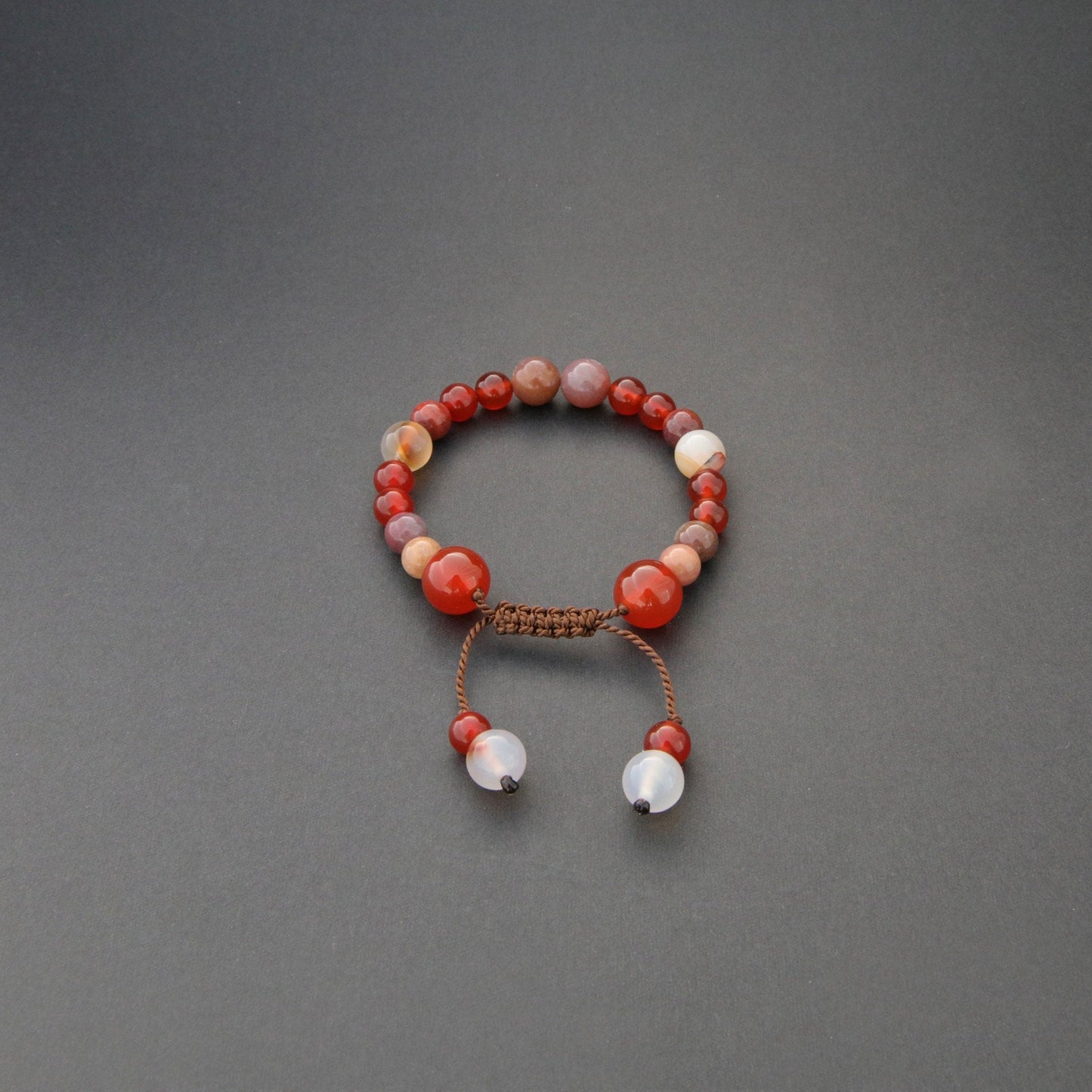 Handcrafted Gemstone Bead Bracelet - Unisex Jewellery for Men and Women, Design name: Sunset