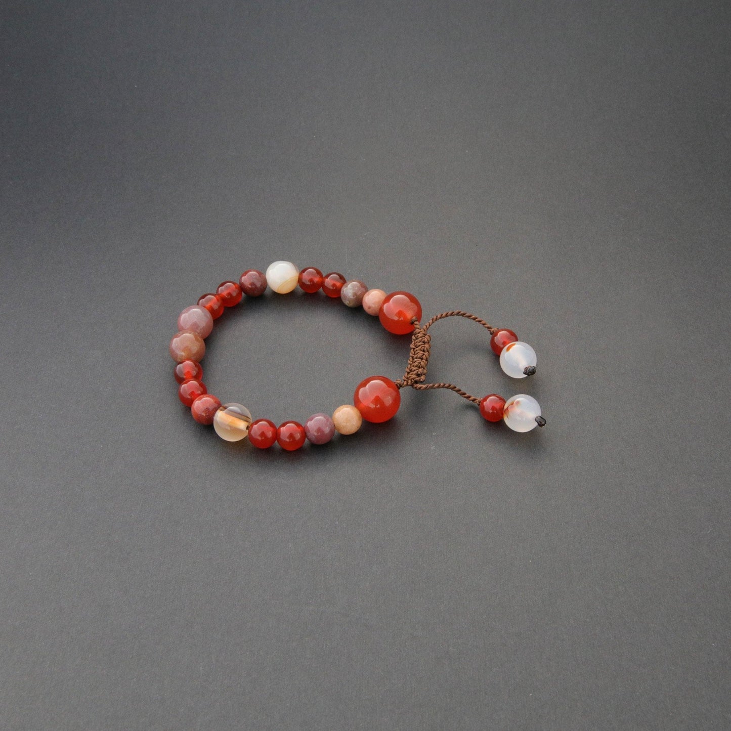 Handcrafted Gemstone Bead Bracelet - Unisex Jewellery for Men and Women, Design name: Sunset