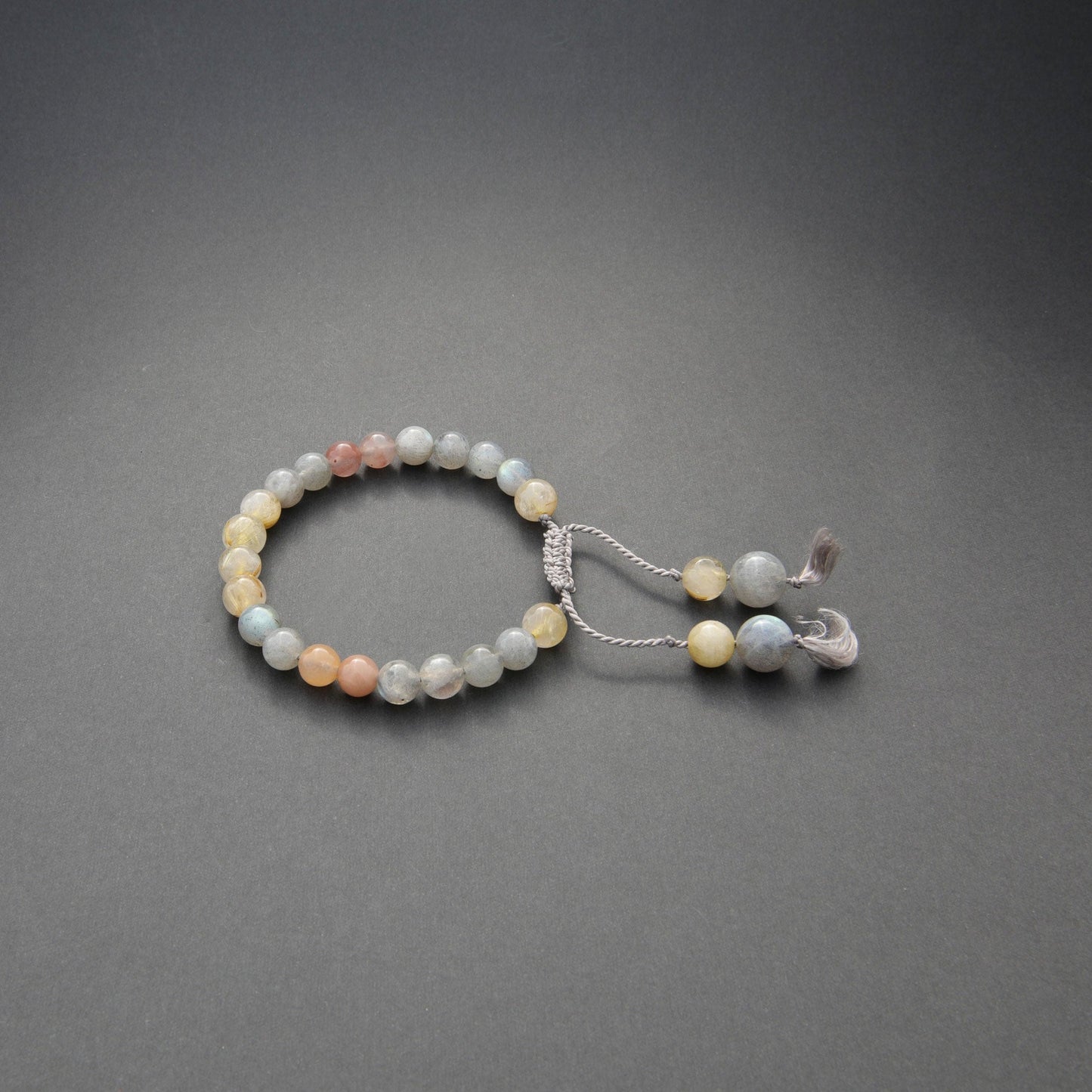 Handcrafted Gemstone Bead Bracelet - Unisex Jewellery for Men and Women, Design name: Nil