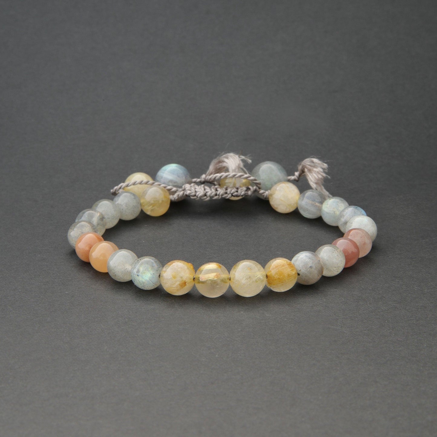 Handcrafted Gemstone Bead Bracelet - Unisex Jewellery for Men and Women, Design name: Nil