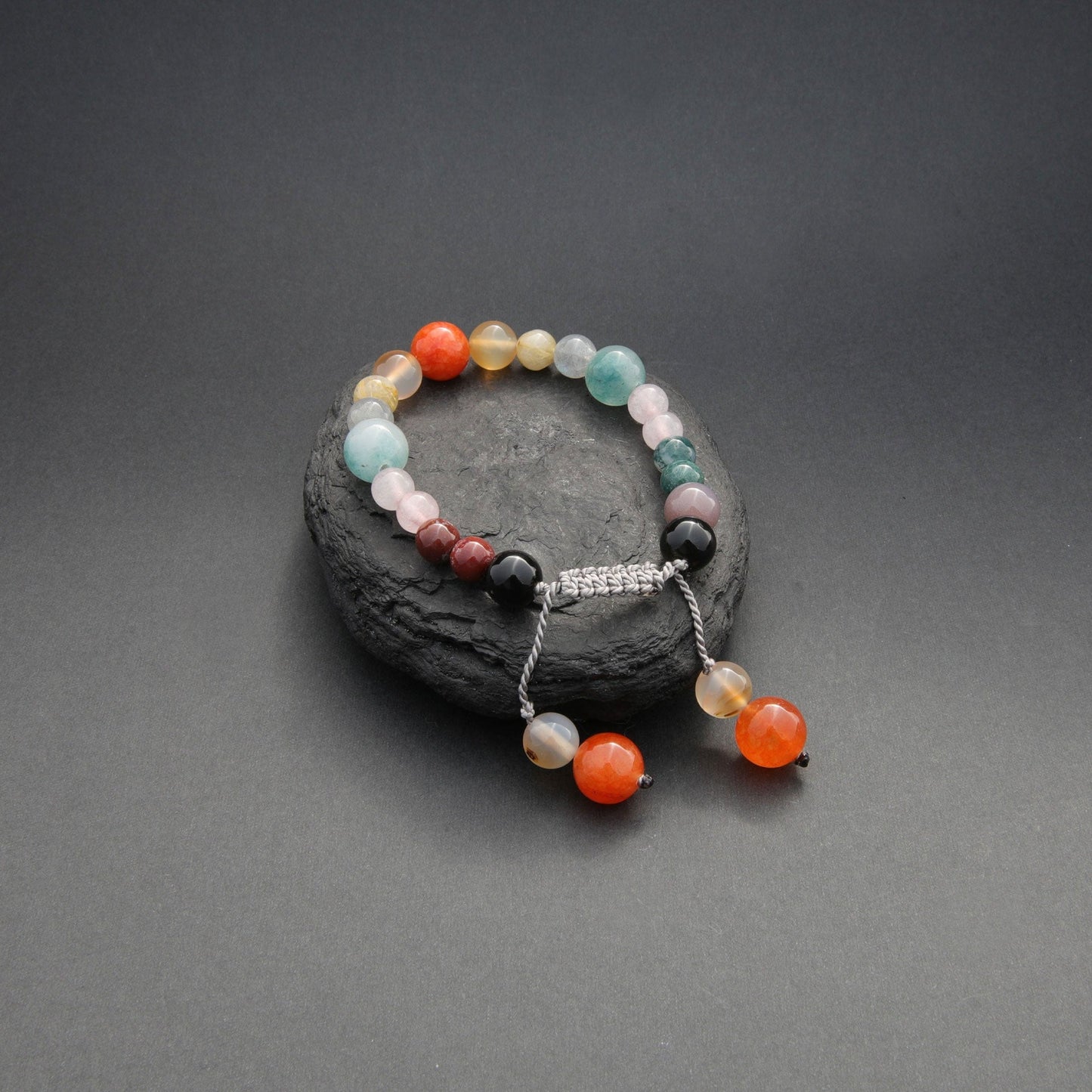 Handcrafted Gemstone Bead Bracelet - Unisex Jewellery for Men and Women, Design name: I remember