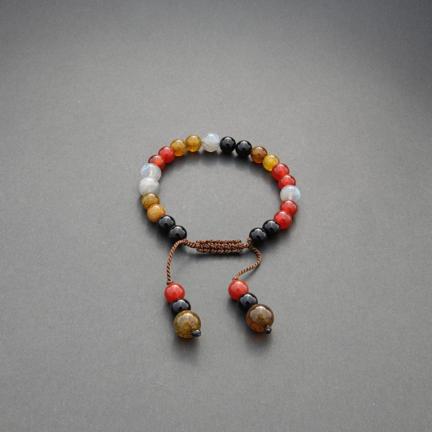 Handcrafted Gemstone Bead Bracelet - Unisex Jewellery for Men and Women, Design name: Why not