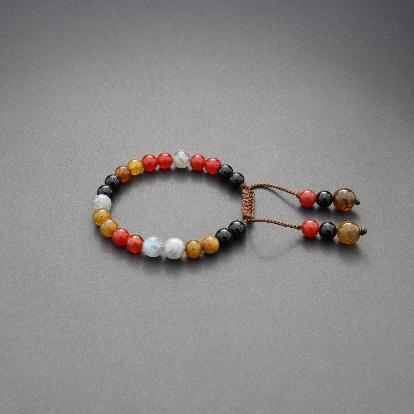 Handcrafted Gemstone Bead Bracelet - Unisex Jewellery for Men and Women, Design name: Why not