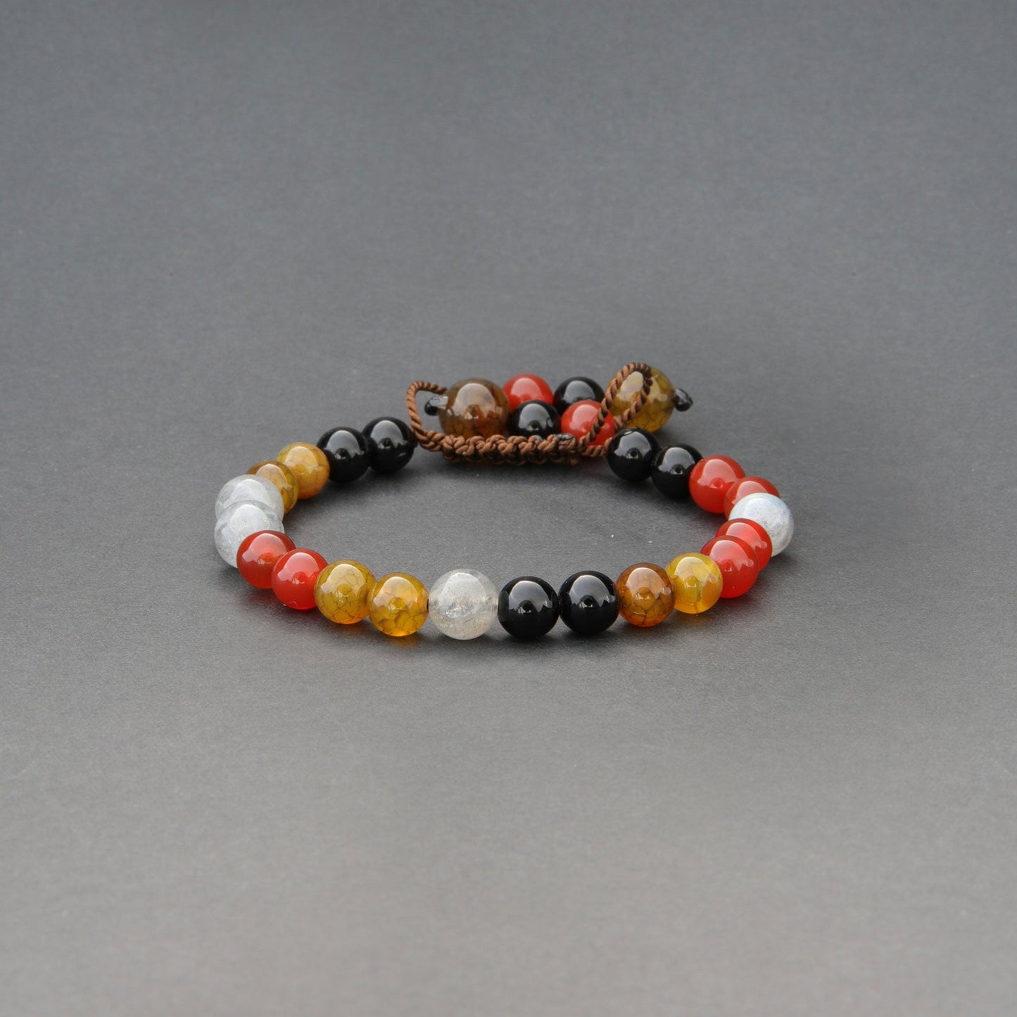 Handcrafted Gemstone Bead Bracelet - Unisex Jewellery for Men and Women, Design name: Why not